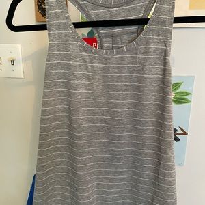 Lululemon gray striped tank